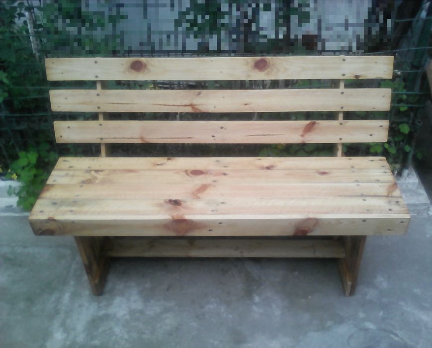 Băncuță din lemn (L 100cm)