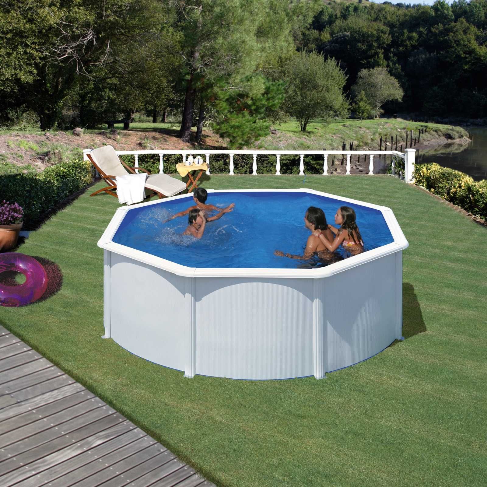 Piscina supraterana rotunda metalica - 300cm - Made in Spain 2022 NOU