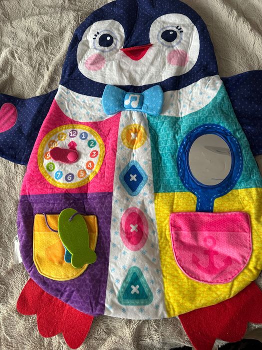 Играчки за бебе килимче, кубче, активна гимнастика, Елза