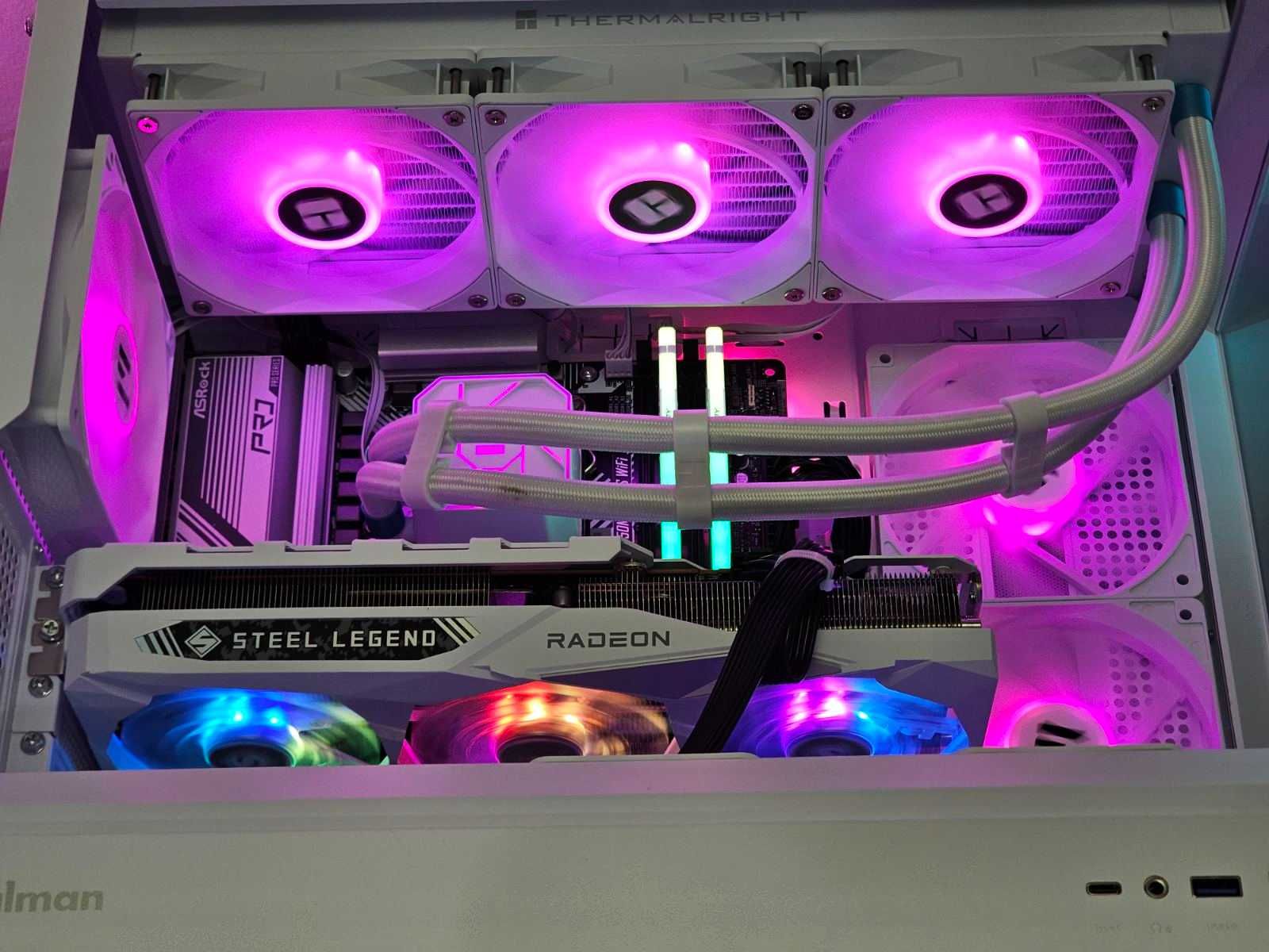 RX 7800XT 16GB/Ryzen 7-7700/RAM 32GB/SSD 1TB/Водно/Чисто Нов+Гаранция