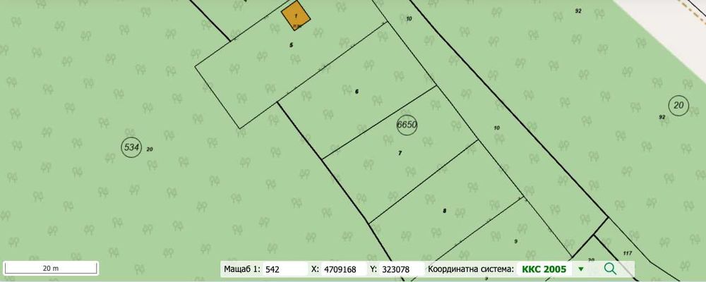 Продавам 485 к.м. парцел в.з. “Ярема” местност “Високи рид”