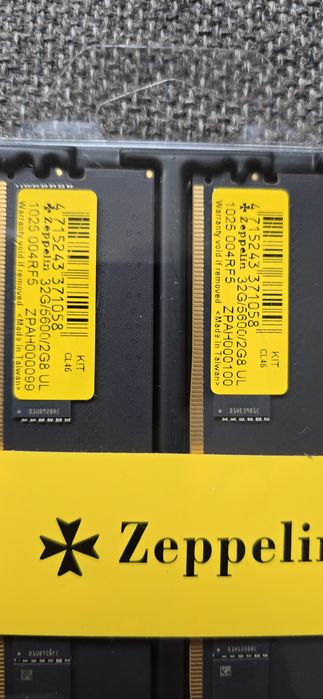 Memorie Ram Kit Zeppelin DDR5 64GB 5600 Mhz (kit 2x 32GB) Noi Factura