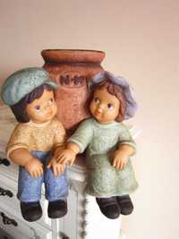 cadou rar Figurine Goebel seria Marco si Nina colectie portelan'80