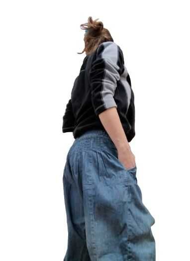 Blugi PAS Jeans largi bufanti femeie dama masura 38 model hobo clown