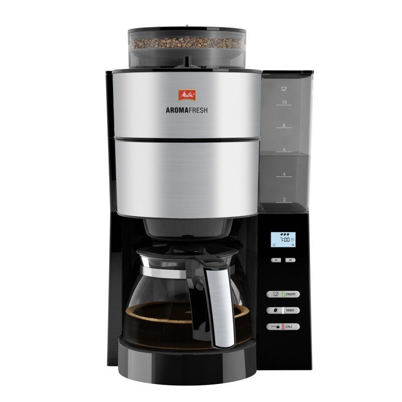 Cafetiera Melitta® AromaFresh 1021-01, 1000W, Rasnita integrata cu 3 n