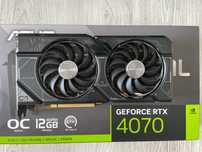 Placa video ASUS RTX™ 4070 DUAL OC, 12GB GDDR6X, 192-bit