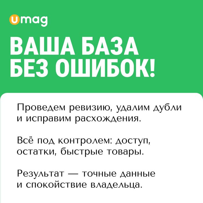 Ревизия от UMAG — шаг к точному учёту и росту продаж