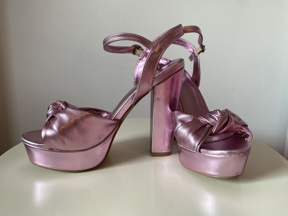 Sandale elegante roz sidef
