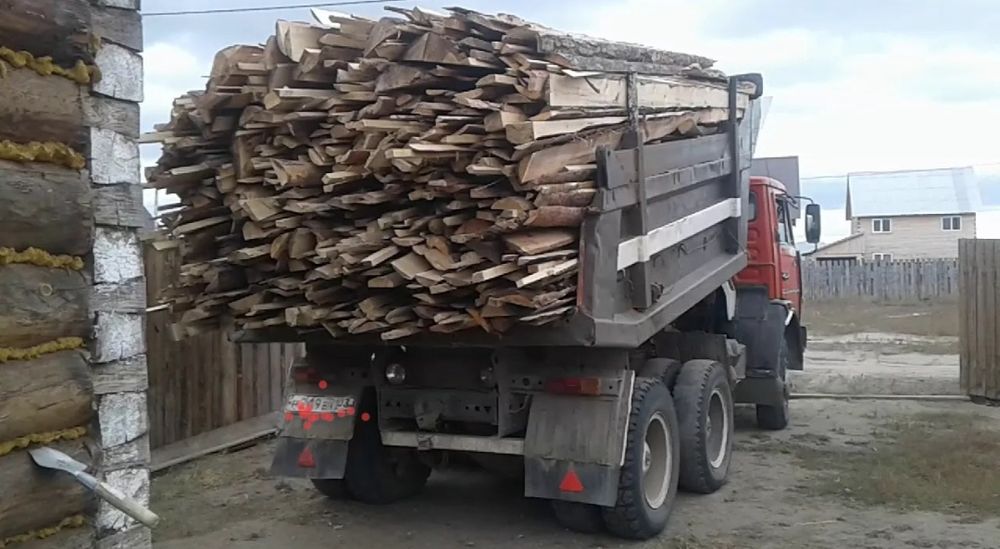 Дрова горбыль в пачках