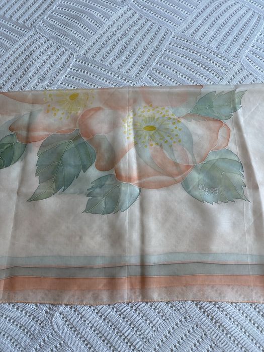 Дамски  шал естествена коприна