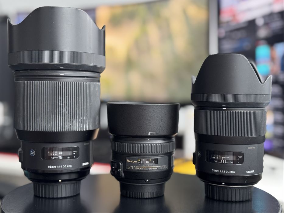 Oferta F1.4 : Nikon 50 1.4 G, Sigma 35, 85 1.4 Art