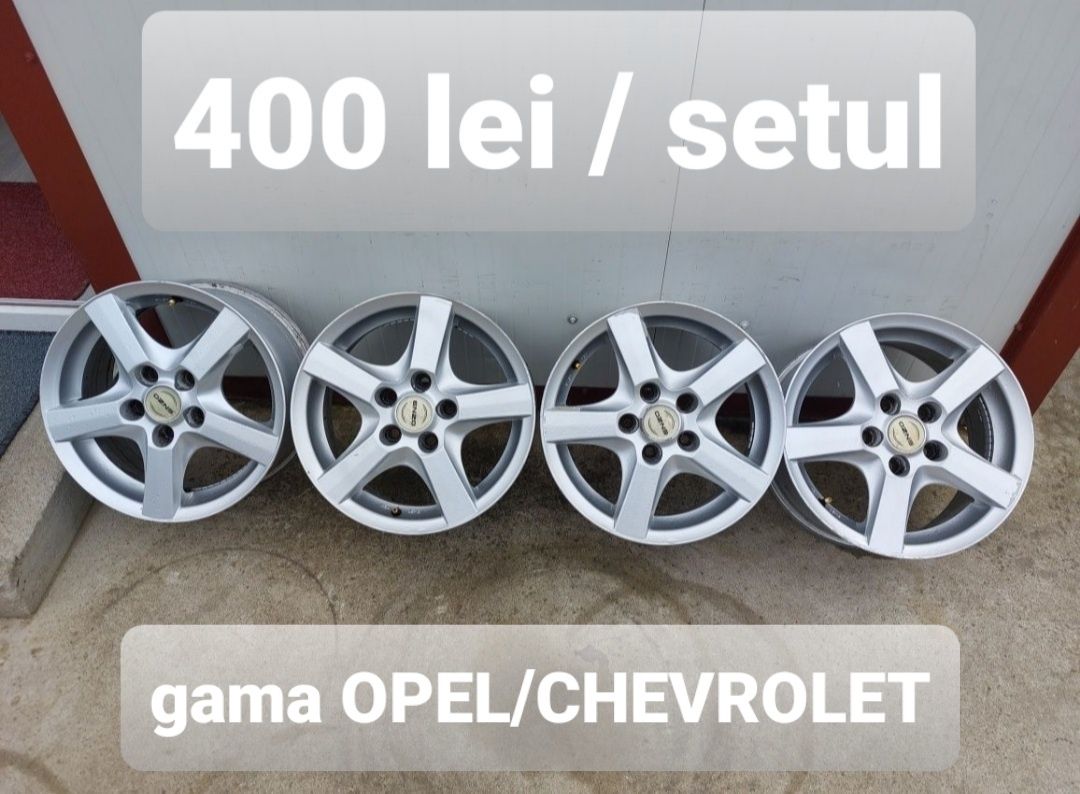 Jante aluminiu r15 /gama Opel/Chevrolet/ 5x110