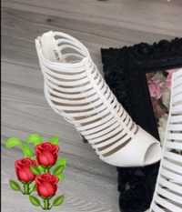 Sandale/botine vara new model  alb imaculat import Italia