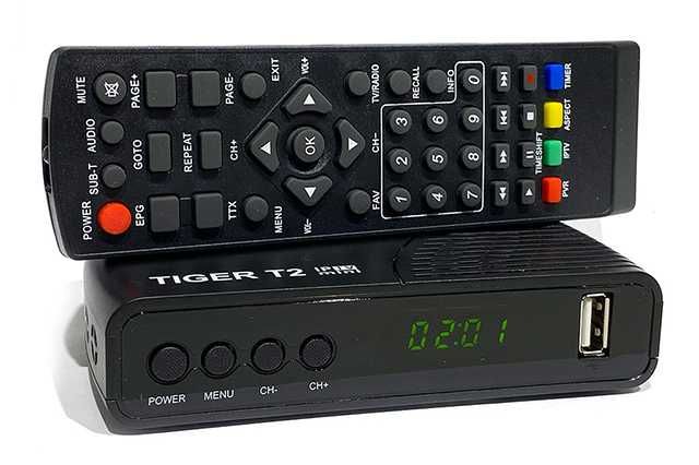 Приемник / декодер за цифрова ефирна кабелна телевизия Tiger T2 MINI