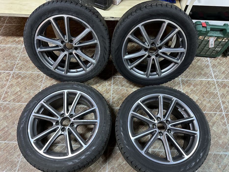 Jante Mercedes C / E / CLS Original cu Anvelope Iarna Nokian 245/45/18