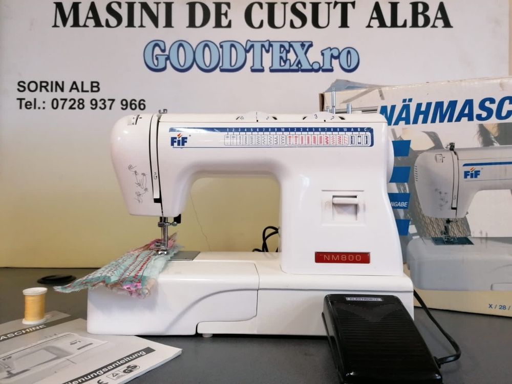 Masina de cusut FIF NM 800 impecabila cu piese metalice livrare gratui