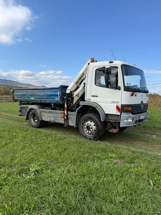 Mercedes Atego basculabil cu macara 15.23 4x4