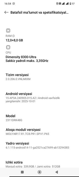 Poco x6 pro 5G 12+8 512 Gb