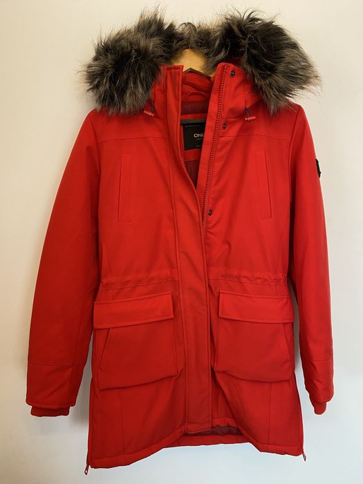 Geaca de iarnă femei parka Only New Sally Roșu mărimea S nouă