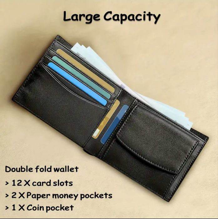 -15%Промоция•Елегантен и Изискан мъжки портфейл/Двуцветен естест. кожа