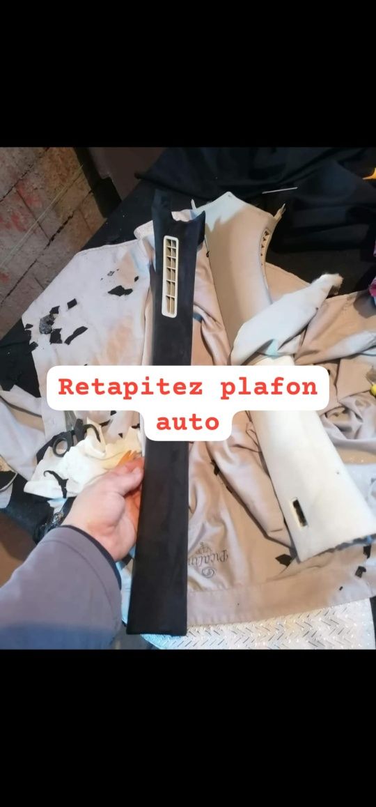 Retapitez plafon auto/fete usi/materiale/plafon instelat