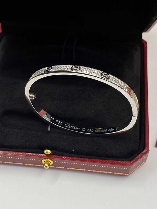Brățară Cartier LOVE 17 White Gold 22K Small Diamond