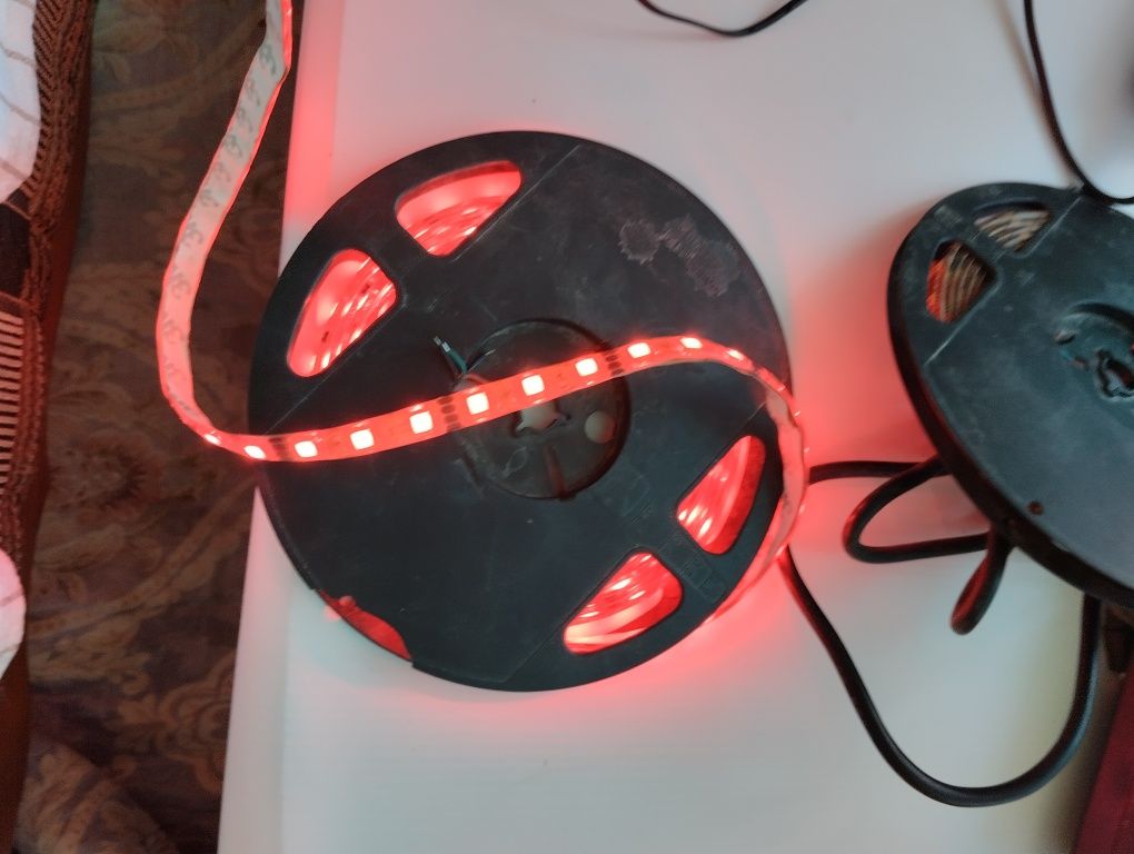 Светодиоды RGB 12v 10м60.000