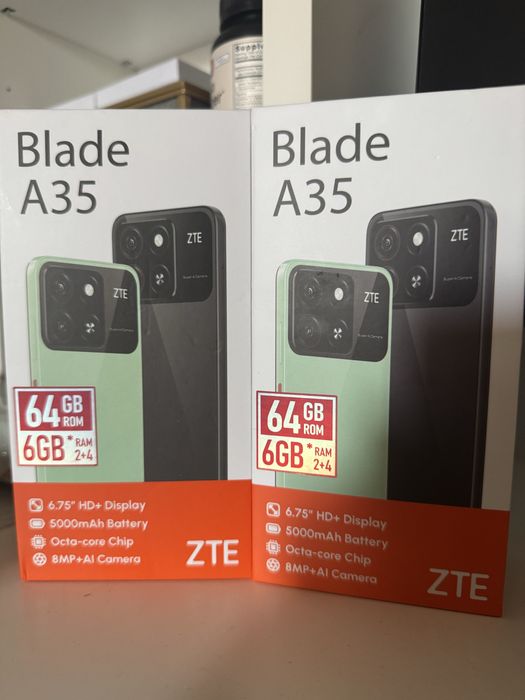 Vând 2 telefoane ZTE Blade A35 – noi, sigilate