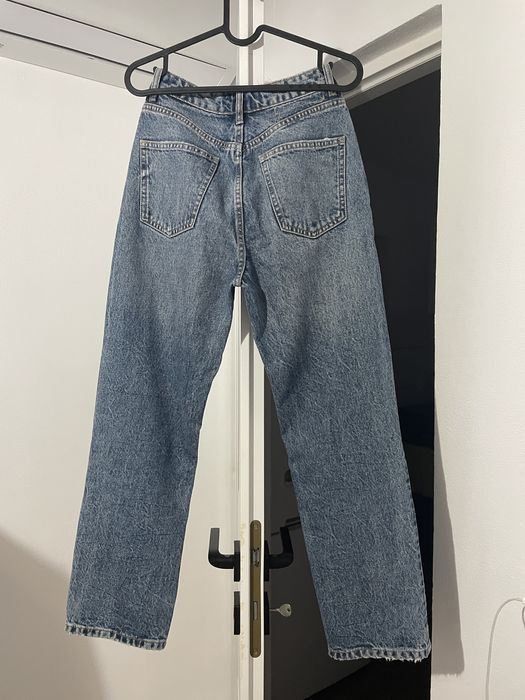 Blugi Zara Mom albaștri mărime 34 pana la glezna