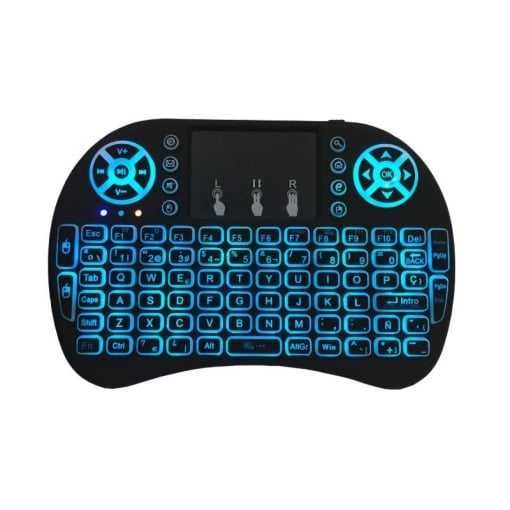 Tastatura Smart TV Box USB Iluminata, Wireless cu acumulator