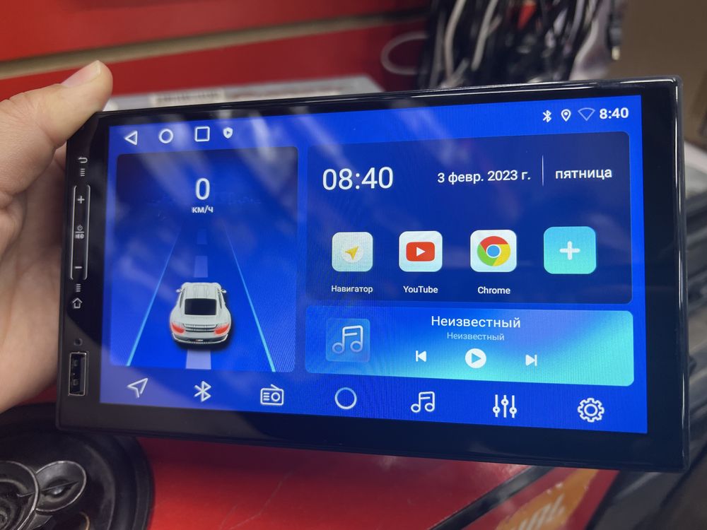 2дин Андроид магнитола 7»дюйм магнитафон с IPS CarPlay Память 2гб 32гб