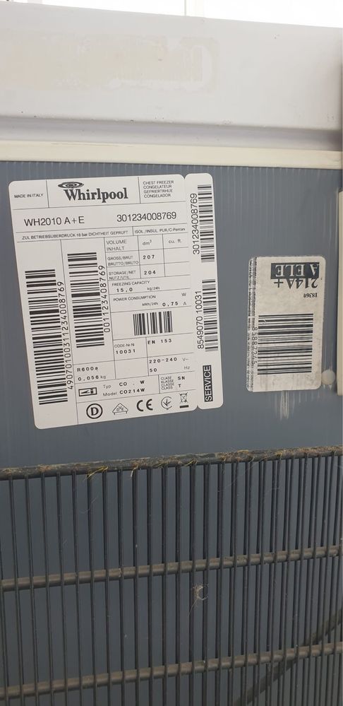 Lada frigorifica Whirlpool