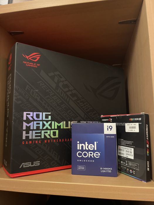 Asus Z790 Maximus Hero + Intel i9-14900KS + G.Skill Trident Z5 8000