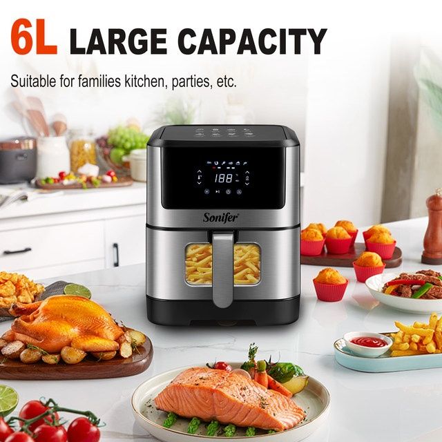 Аэрогриль Фритюрница Мультиварка Sonifer sf-1017 Air Fryer aerogril