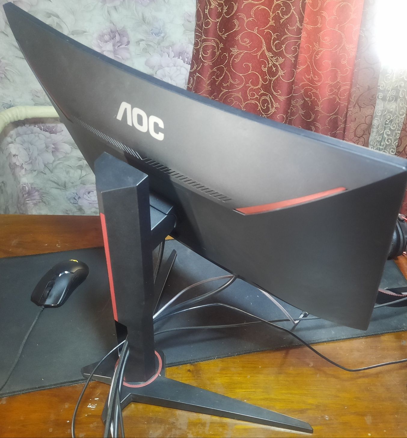 Монитор 24" AOC C24G1, Black-Red 144hz