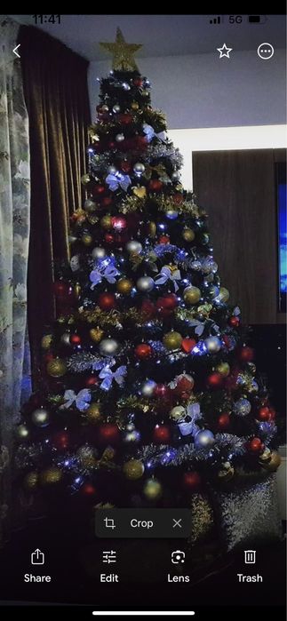 Елха 210 см с играчки