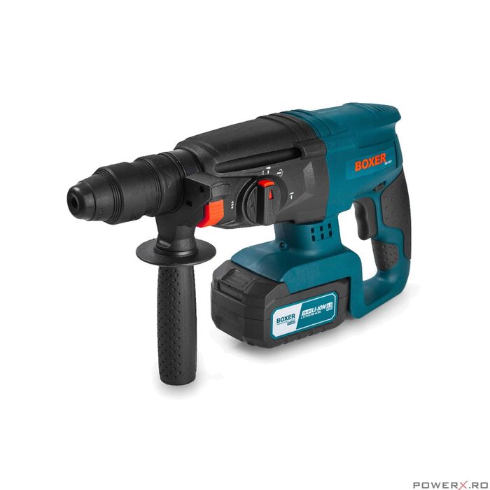 Ciocan rotopercutor cu acumulator, 2.1J 4 Ah 24V, Boxer