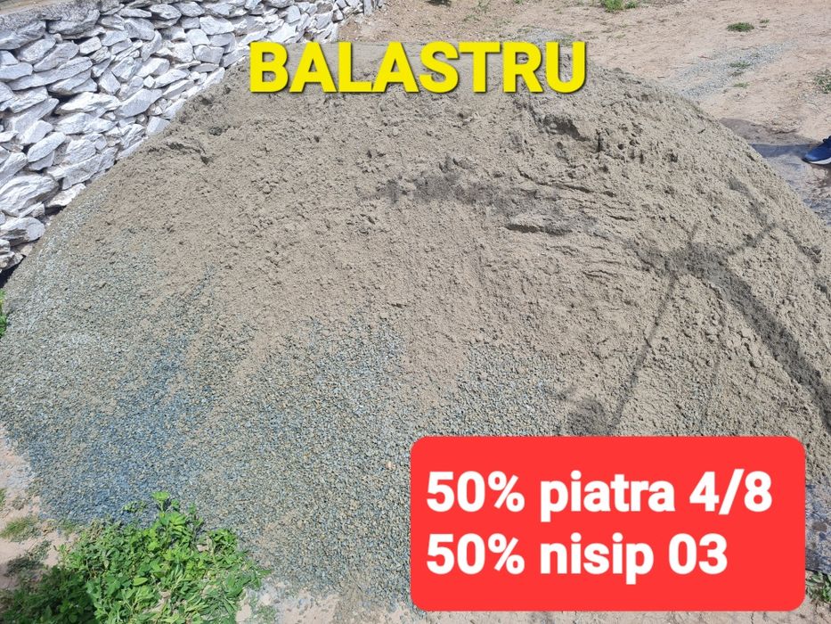 Balastru amestec (nisip,piatra)