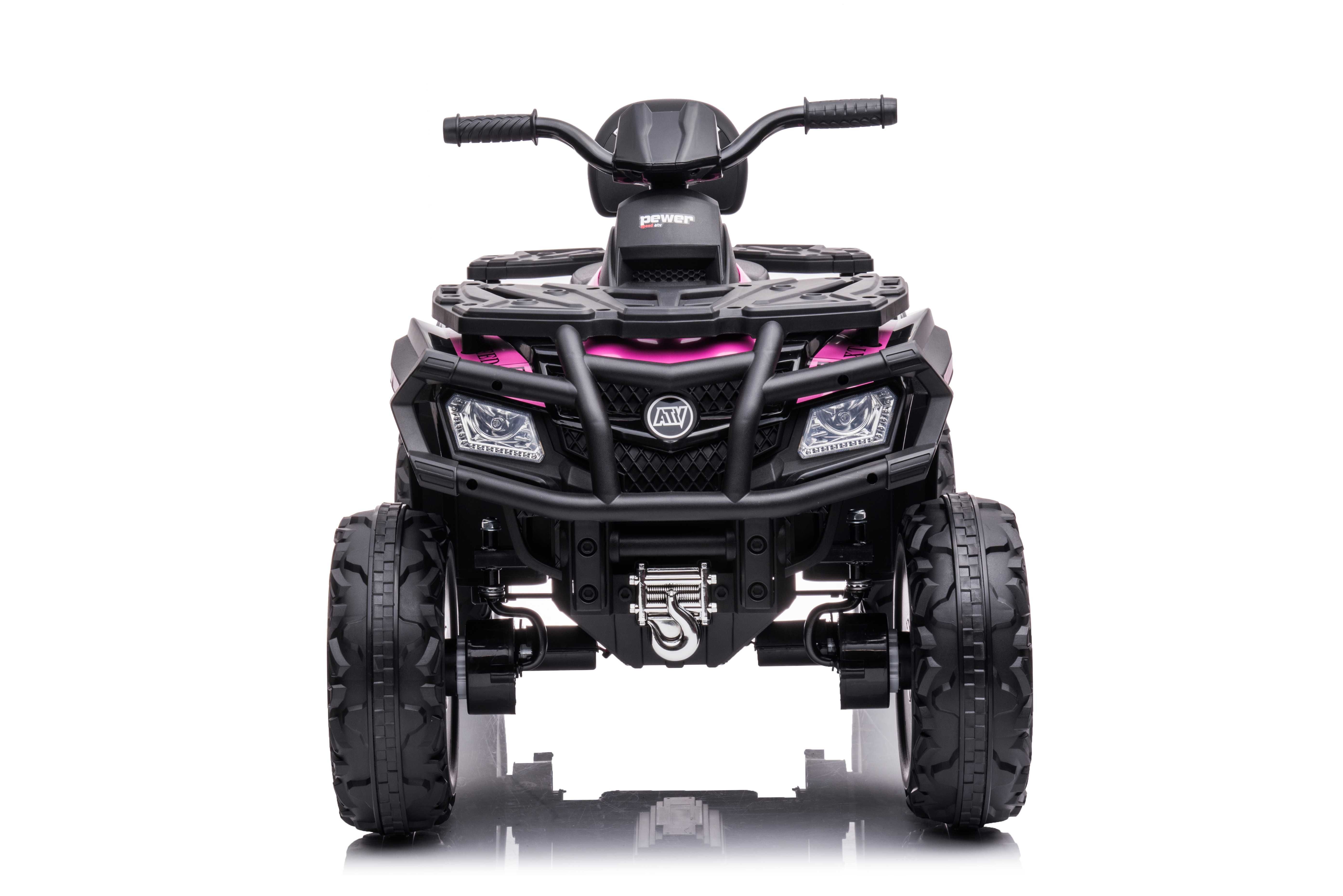 ATV electric Kinderauto BJX615 2x 50W 12V 7Ah cu scaun tapitat #Pink