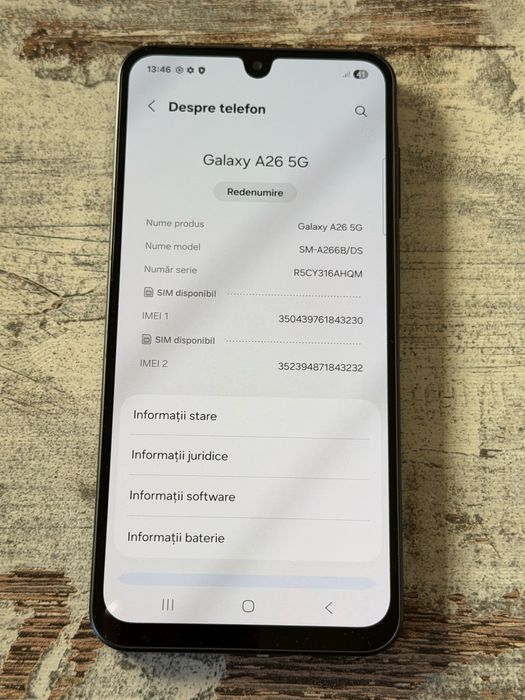 Samsung Galaxy A26 5G Preț 600 lei fix