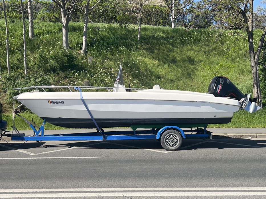 Vand barca salupa motor 115 hp injectie 4 timpi