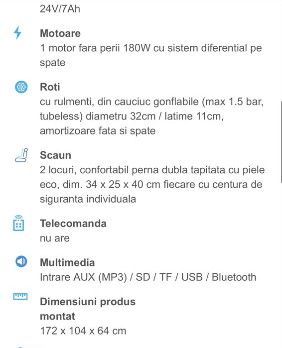 5000 de lei una noua! Masinuta electrica copii.