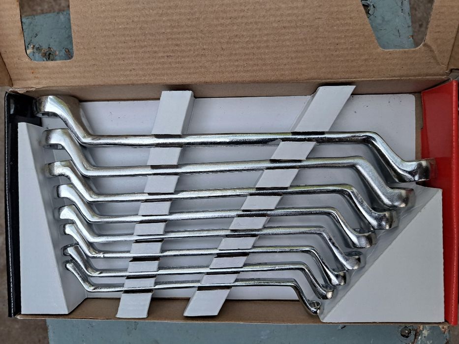 Trusă profesională chei inelare cotite