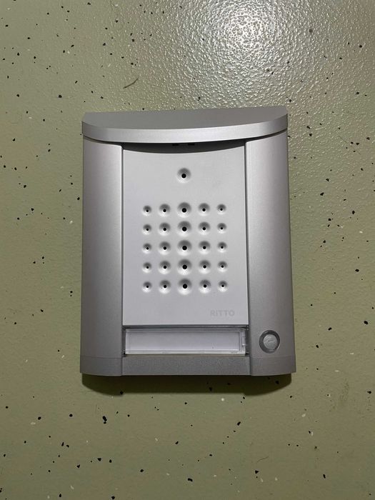 Interfon Ritto Entravox 1840120  Stație Control Ușă, 1 Buton, Argintiu