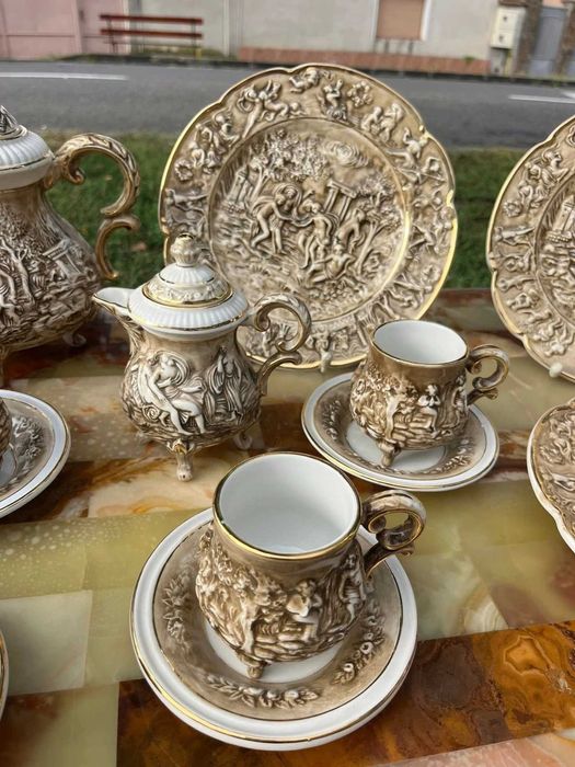 Servici CAPODIMONTE ptr  ceai/cafea -