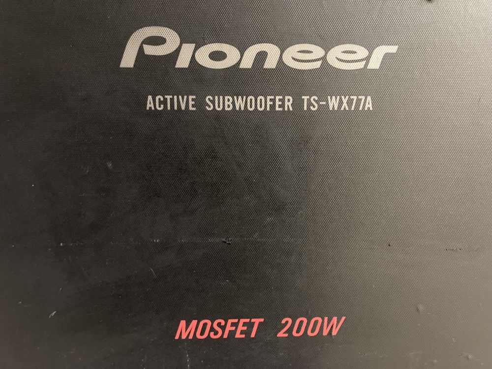 Активен суббуфер Pioneer TS WX77A 2x100вата