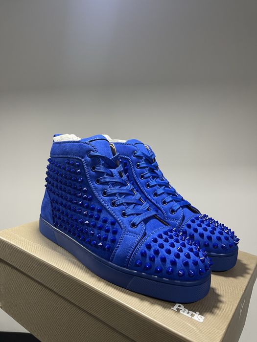 Christian Louboutin High Blue Spikes
