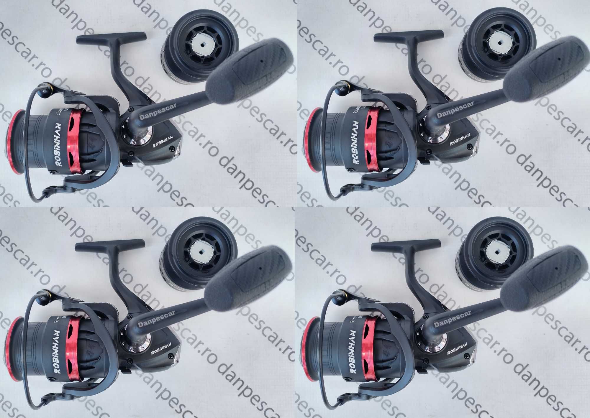 SET 4 Mulinete Feeder ROBINHAN RIVER MONSTER LA5000 tambur Long Cast
