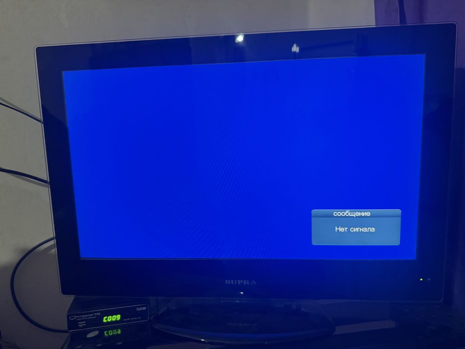 Телевизор Supra с DVD дисководом и USB входом