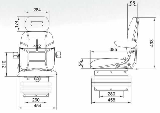 Scaun universal reglabil pe inaltime si greutate 40-120Kg